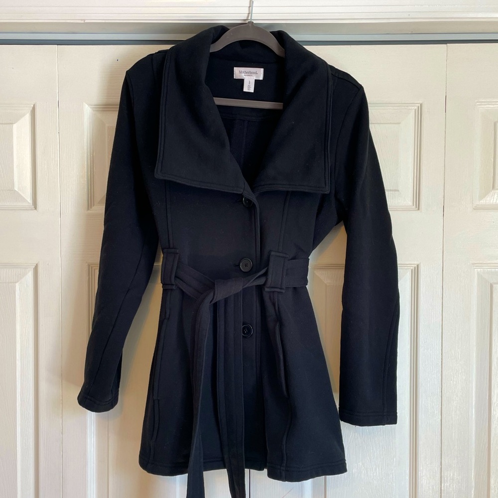 Motherhood Maternity black peacoat